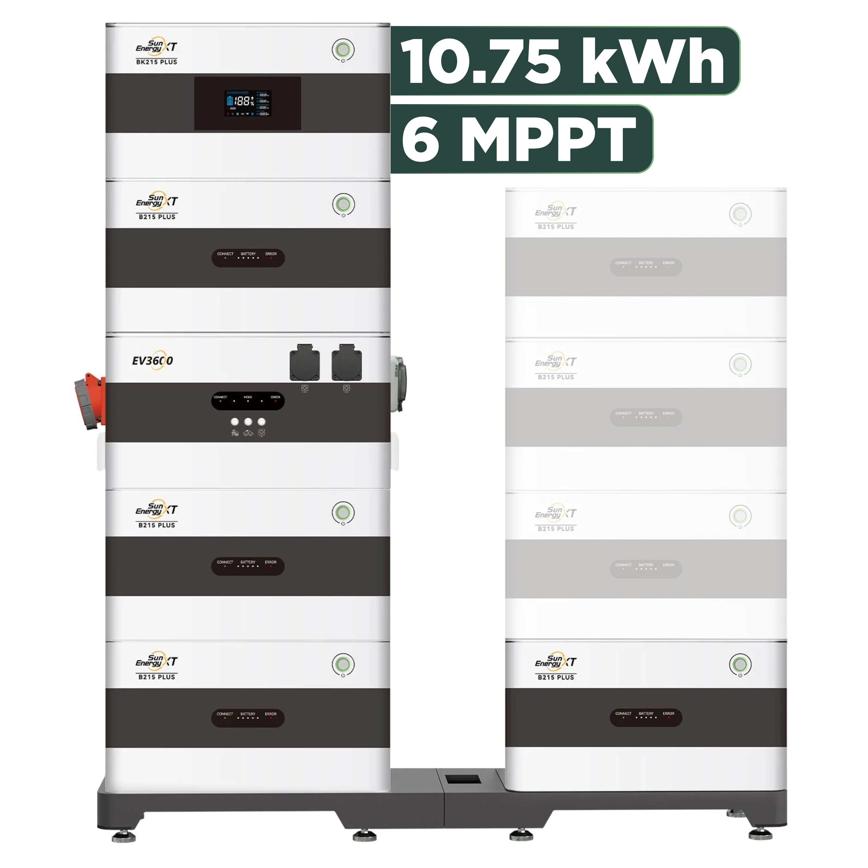 SunEnergyXT Plus (bis 17,2 kWh) Konfigurator — mit BK215 / 10,75 kWh / mit EV3600