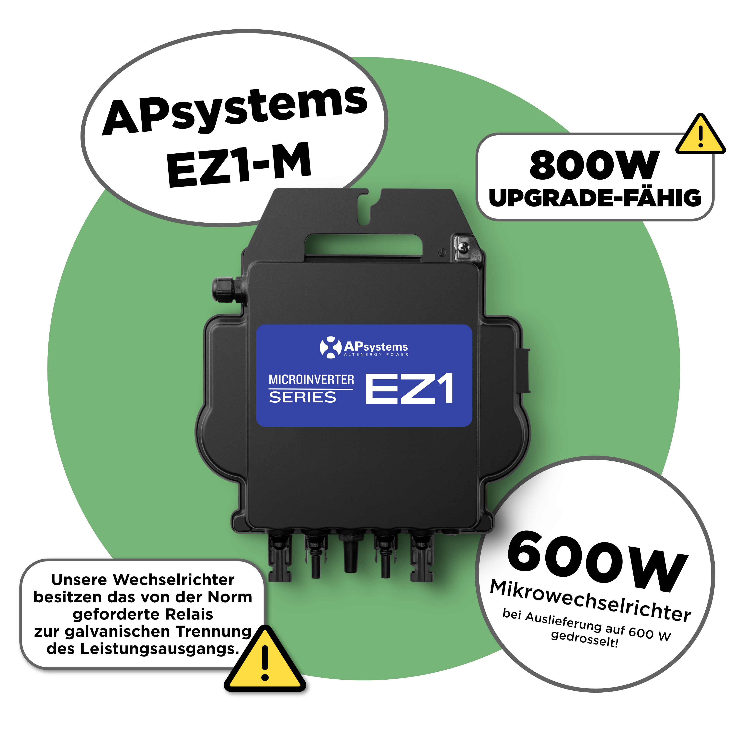 APsystems EZ1-M 800 W — Mikrowechselrichter