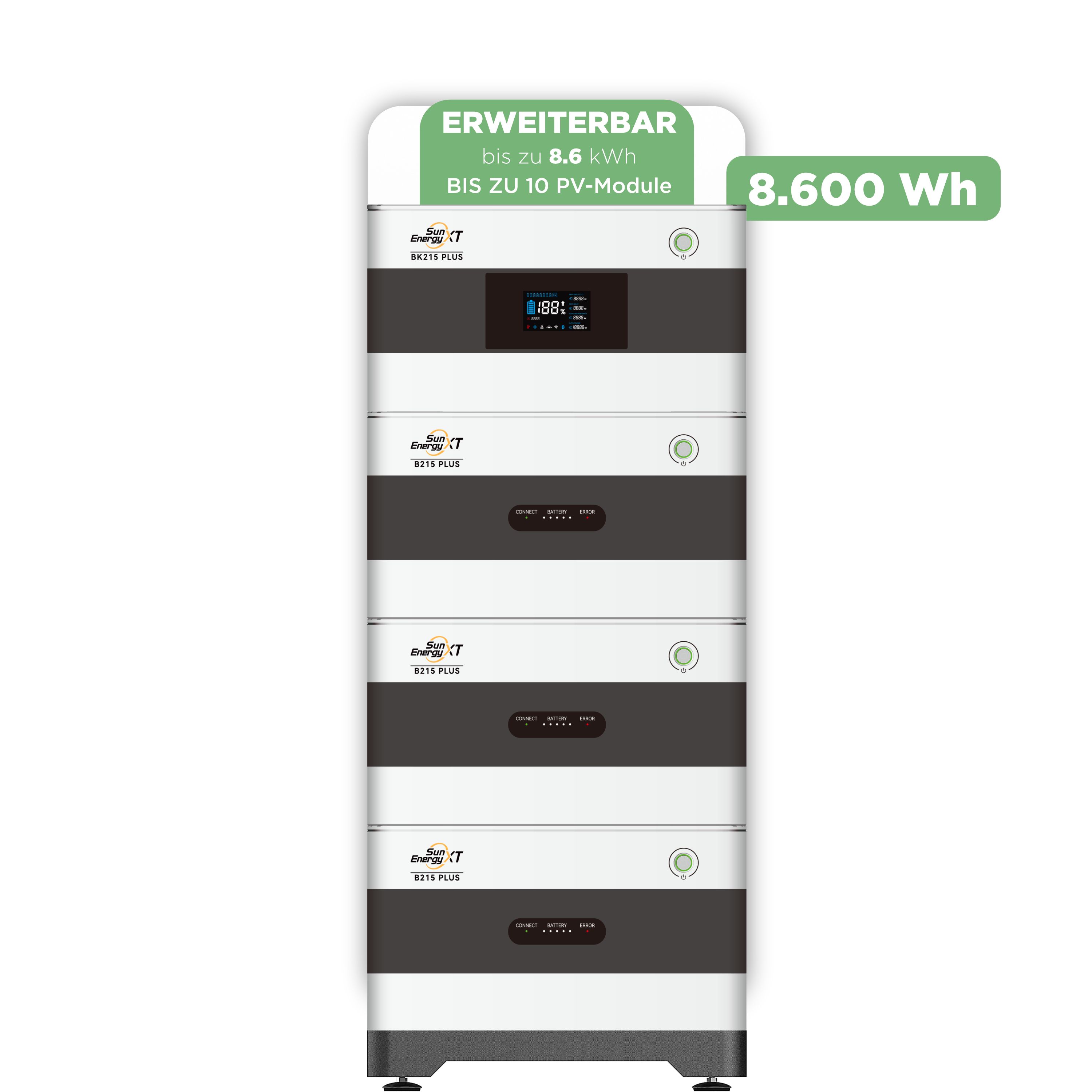SunEnergyXT Balkonkraftwerkspeicher — 8.600 Wh