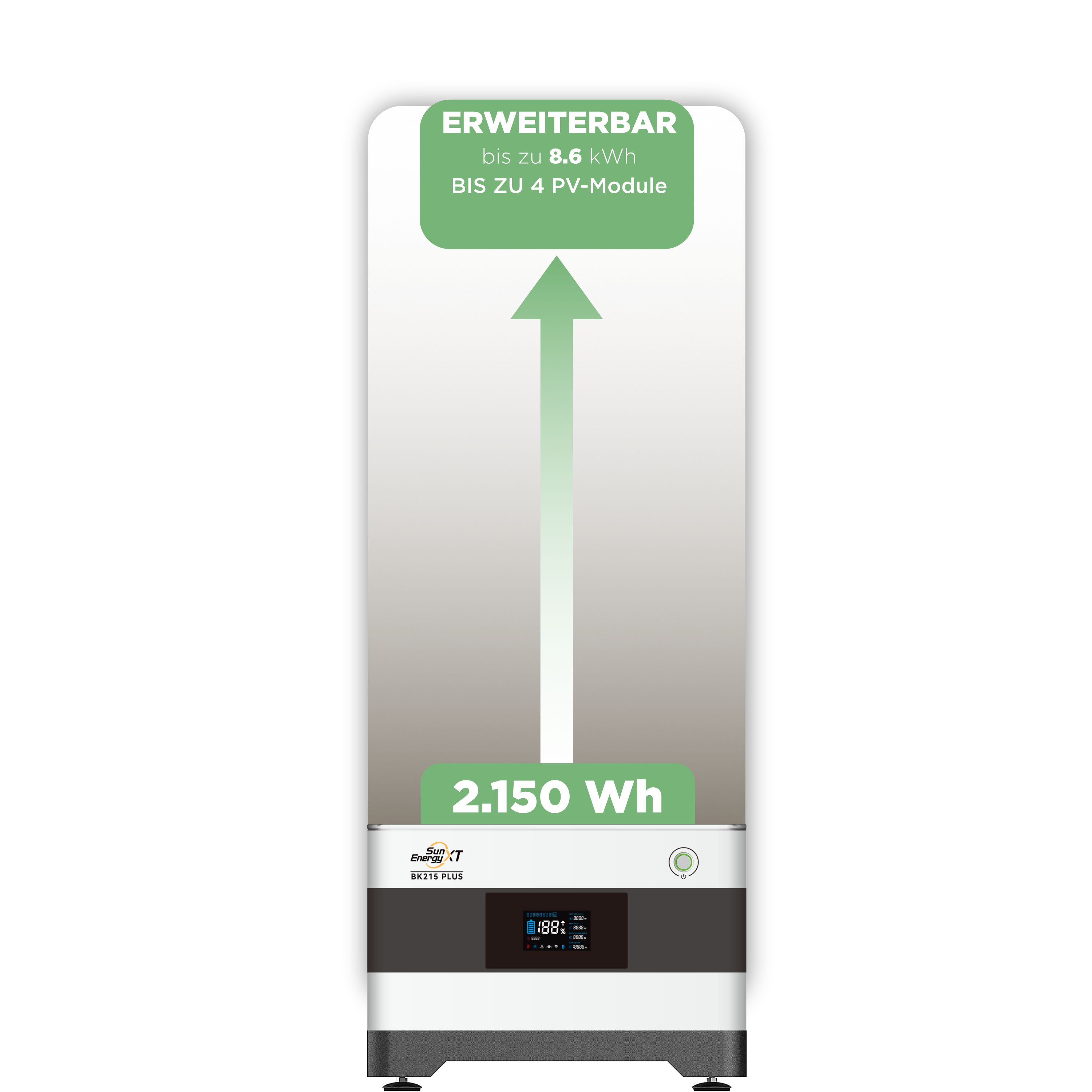 SunEnergyXT Balkonkraftwerkspeicher — 2.150 Wh